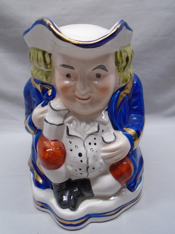 Large Old Staffordshire Toby Money Box Bank
