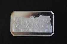 1973 Thanksgiving Scene World Wide Mint Bar Mint Silver Art Bar P0741