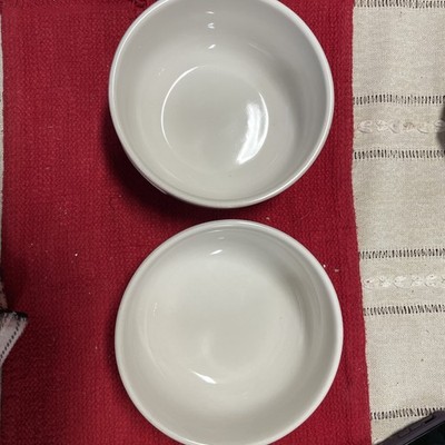 (2) FE Fun Elements Farmhouse Big Bowls Both With A Pig