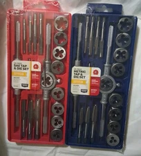 40 Piece Tap And Die SAE And Metric Sets