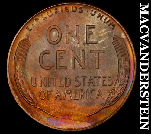 1948-D Lincoln Wheat Cent- Color- Choice Gem Brilliant Uncirculated #J2396