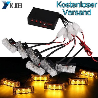LED Auto LKW Warnlicht Blinklichter Frontblitzer Notlicht-Leuchtfeuer Licht 12v