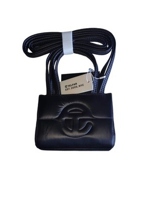 Telfar Small Puff Mooseknuckles Black Shopping Bag Mini Tote New 