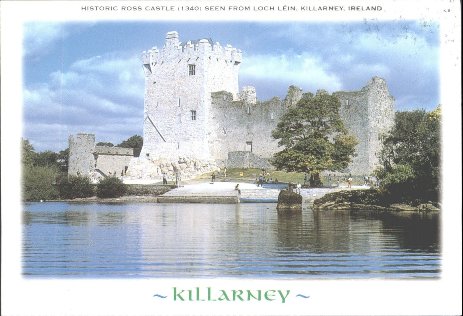 Historic Ross Castle 1340 Killarney Ireland Lough Léin Postcard Mac Pubs