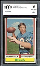 1974 Topps #512 Joe Ferguson Rookie Card BGS BCCG 9 Near Mint+. rookie card picture