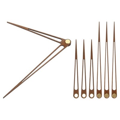 Clock Hands Kit, 4 Set Wooden Clock Hand Parts for 12 Inch Clock, F1
