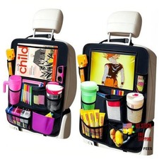 Car Organizer Kick Mats Back Seat Protector, Car Back Seat Organizer with