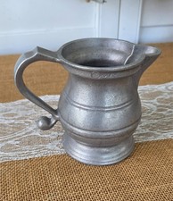 Vintage Wilton Armetale Plough Tavern Creamer, Cast Aluminum Alloy, USA Made