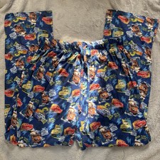 Disney Pixar Cars Lounge Pants Men  s M Lightning McQueen Mater Intimo Pajamas