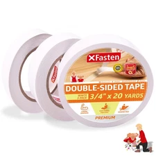 Double Sided Tape Removable 3/4-Inch by 20-Yards Pack of 3 Ideal as a Gift Wr...
