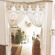 New Best Boho Doorway Curtains Macrame Valance Wall Hanging Home Woven Tapestry