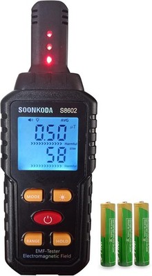 3-in-1 EMF Meter   EMF Reader & Radiation Detector w/ Sound-Light Alarm Ghost...