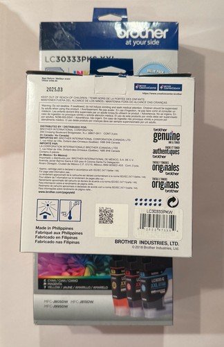 LOT 3x Brother LC30333PKS INKvestment Tank 3 Pack Color Ink Cartridges EXP 3/25 - 第 2/3 張圖片