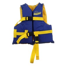 Level 70 Life Jacket, Adjustable Boat Vest, Blue/Yellow, Child, 30-50 Lbs.