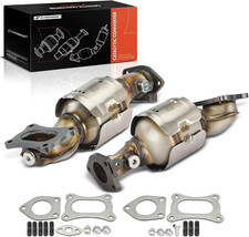 Front 2-PC Catalytic Converter Kit Direct-Fit Compatible with Honda Accord 20...