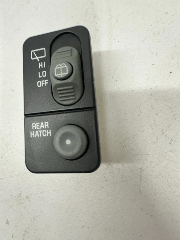 98-05 Chevy Blazer GMC Jimmy Interruptor de limpiaparabrisas trasero Interruptor de escotilla trasero OEM LEER S7 Foto 3 de 4