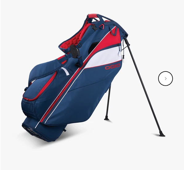 OGIO ゴルフ　キャディバッグ　ブルー　格子模様　オジオ　カード式　9.5型 OGIO ゴルフ キャディバッグ ブルー 格子模様 オジオ カード式 9.5型