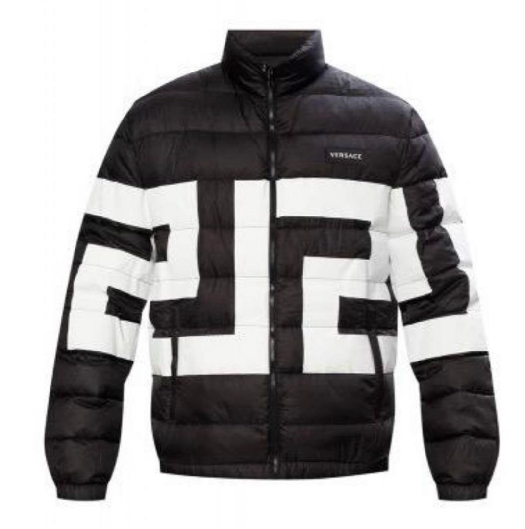 VERSACE down jacket black/white M - image 2