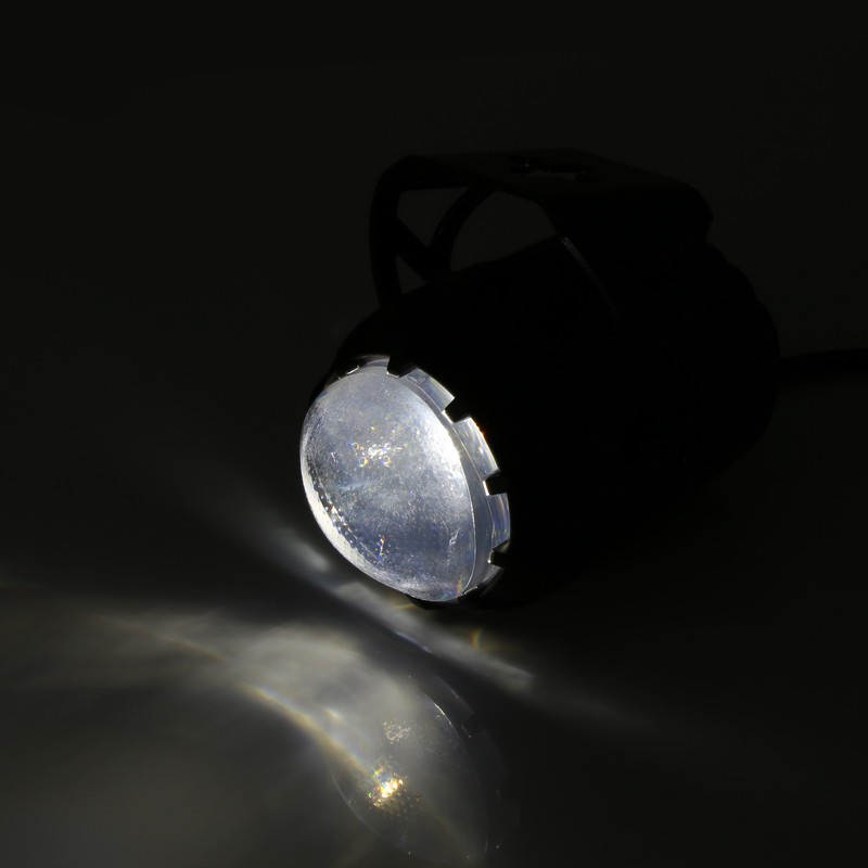 Phare LED HIGHSIDER Dual-Stream Next noir pour moto custom