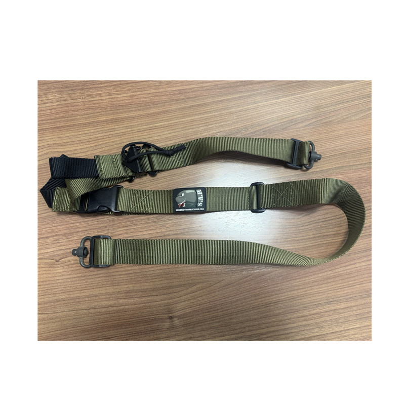 Short Action Precision Rifle Sling Green Adjustable QD