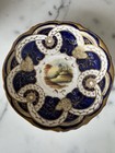 Antique Cobalt & Gilt Castle Scene Tea Cup & Saucer Coalport? Daniel?  Spode?