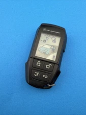 USED IDATASTART 2-WAY TR2650A LCD REMOTE START ALARM TRANSMITTER FOB - CRACK CAS
