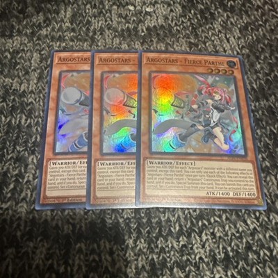 3x Argostars - Fierce Parthe ALIN-EN020 1ST NM YUGIOH Alliance Insight SR
