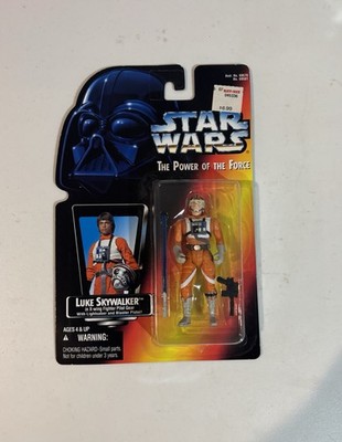 Star Wars Power Of The Force POTF Luke Skywalker X-Wing Pilot New Sealed 1995