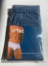 2xist Vintage Contour Pouch Brief Single Pack BLUE Medium (31-33) #3303