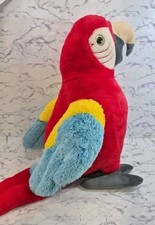 Jumbo Giant Scarlet MACAW PARROT XL Plush Tiki Room Jungle Stuffed Animal Decor