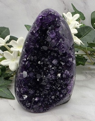 Uruguay Amethyst Cathedral Deep Purple Druzy Crystal Cluster 2 lb 3 oz