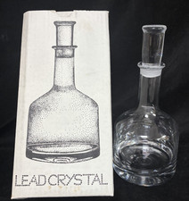 Boxed Decanter Mid Century Dartington Crystal by Frank Thrower