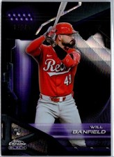 2026 Topps Chrome Black Will Banfield Rookie Card /75 Cincinnati Reds. rookie card picture
