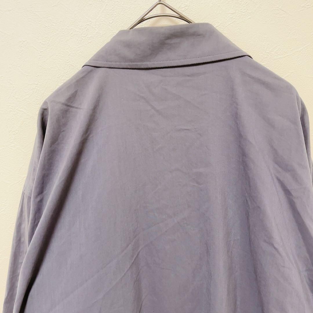 Burberry's Navy Bal-Collar Coat, Medium, Men's Blue Long-Sleeve Shirt thumbnail 12