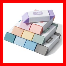 Pencil Erasers 10 Pack Morandi Colors Soft Erasers School Office Art Supplies