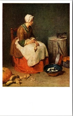 Tahe Kitchen Maid Painting by Chardin National Gallery of Art DC Postcard XA20