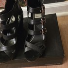 Dolce Vita Women's Black Leather Open Toe Strappy Ankle Strap Buckle US 8.5 M — photo 4