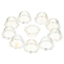 50Pcs Bell Flower Beads, Acrylic Flower Caps Floral Beads, White