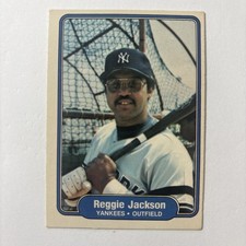1982 Fleer MLB Baseball 39 Reggie Jackson New York Yankees