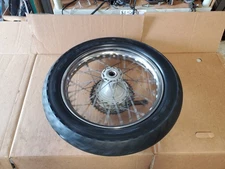 1975 Harley Davidson SS250 AMF Aermacchi OEM Rear Rim/Brake Plate * Nice*