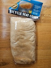 New Western Seat Covers Genuine Sheepskin Bicycle Cover Light Brown Vintage New Western Seat Covers Genuine Sheepskin Bicycle Cover Light Brown Vintage