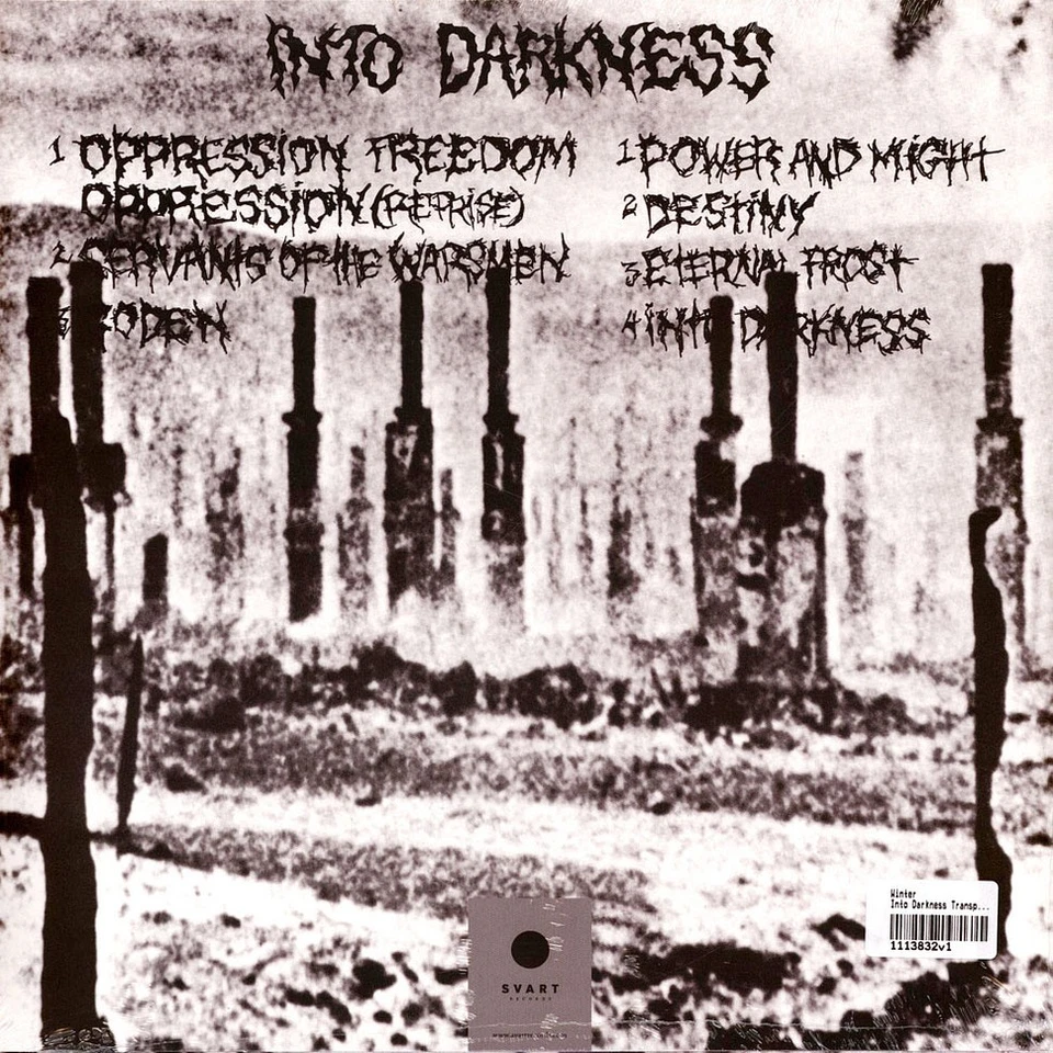 Winter - Into Darkness Transparent Violet And Black Marble (1990 - EU - Reissue) - Bild 2 von 3