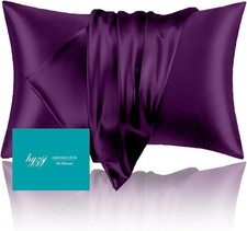 Mulberry Silk Pillowcase for Hair and Skin Standard Size 20"X 26" with Hidden