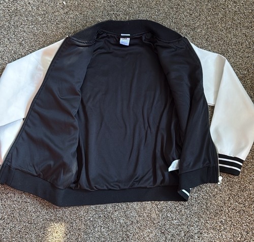 Marshmello Varsity Jacket Youth Black White Zip Up Size LARGE DJ Marshmello 30 - Picture 2 of 6