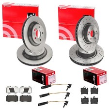 brembo BREMSSCHEIBEN + BEL&Auml;GE VORNE + HINTEN passend f&uuml;r MERCEDES S-KLASSE W220