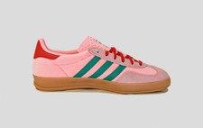 adidas gazelle silver green womens ADIDAS W Gazelle Indoor pink JS1395