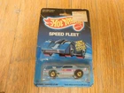 Vintage 1986 Mattel Hot Wheels Blown Camaro Speed Fleet Car Blue MOC NRFB