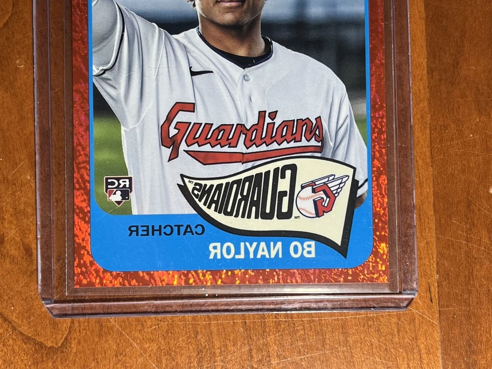2023 Topps Archives 1965 Topps Inverted *RedHot Foil /50* Bo Naylor Guardians RC - Image 2 of 4