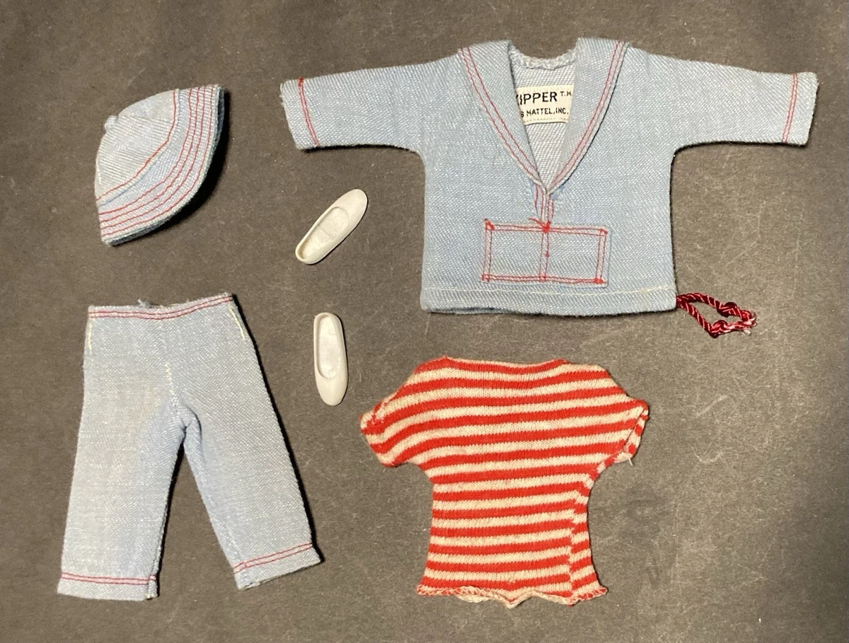 rare 1964 Barbie TENUE outfit complète 8 pièces SKIPPER #1909 DREAMTIME