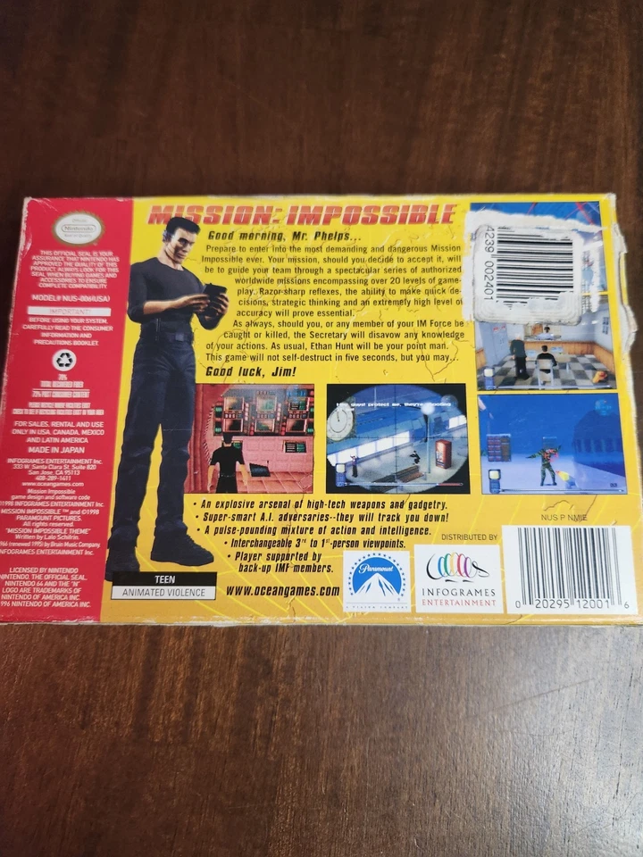 Nintendo 64 – Mission: Impossible (Ocean/Infogrames, 1998) – in Box with Poster - Image 3 of 3